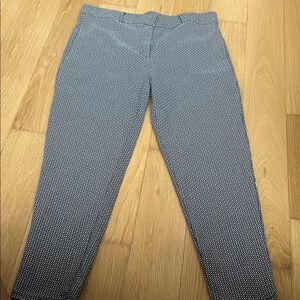 Slim Fit Patterned Pants - Black & White